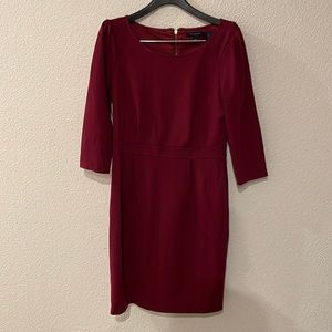 Banana Republic red 3/4 sleeve dress
